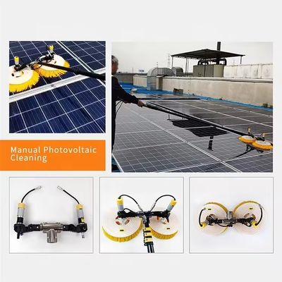 Double Head Solar Panel Cleaning Brush Telescopic Solar Panel Cleaning Brush