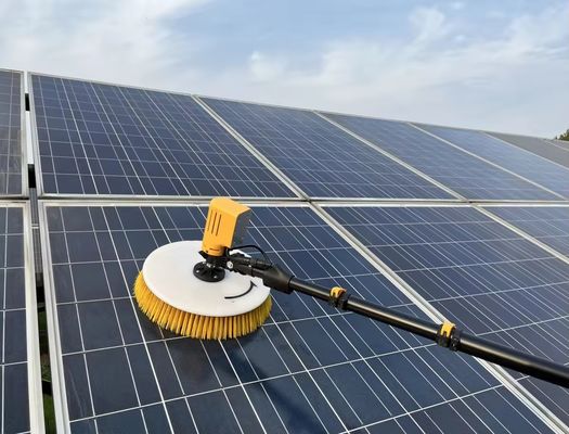 Rooftop Solar Panel Cleaning Robot Solar Panel Cleaning Brush Rotating Cleaning Solar Panel Machine