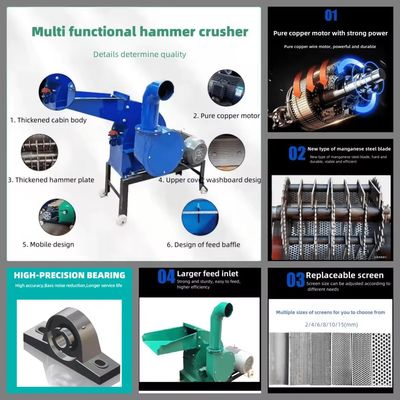 New 2024 Maize Meal Hammer Mill Machine Electrical Hammermill for Plant Industries Producing Pellet as Final Product