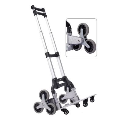 Folding Luggage Cart Compact Portable Luggage Cars Metal Foldable Supermarket Hand Cart Folding Shopping Trolleys