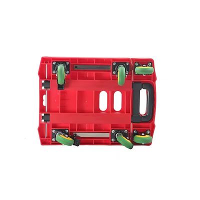Foldable 6 Wheels Collapsible Luggage Folding Hand Truck For Moving 330lbs Portable Platform Cart Dolly With 2 Ropes