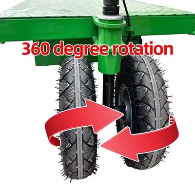 Electric Push Flat Car With Universal Wheel Folding Portable Pull Brick Pull Goods Flat Car
