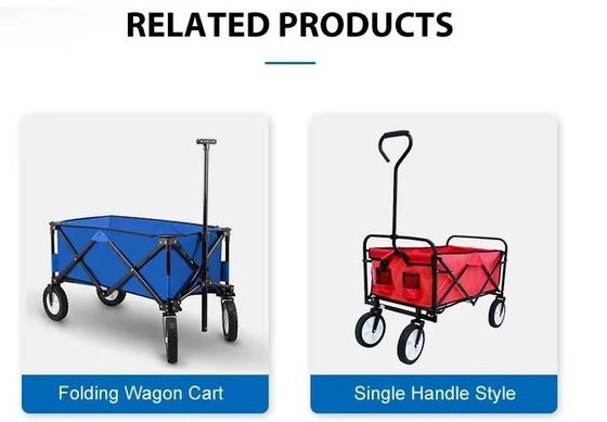 360 Degree folding wagon Adjustable Hand portable garden cart heavy duty folding trolley