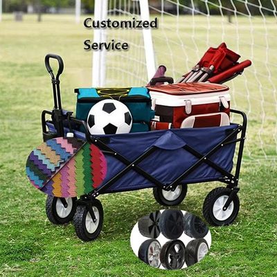 360 Degree folding wagon Adjustable Hand portable garden cart heavy duty folding trolley