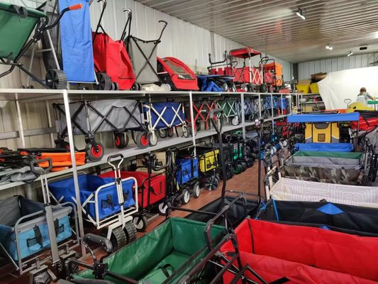 360 Degree folding wagon Adjustable Hand portable garden cart heavy duty folding trolley