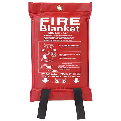 Custom Fiberglass Secucaptain Anti Emergency Fire Blanket 1*1m Home Kitchen Fire Proof Retardant Extinguish Blanket Manu