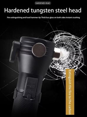 Super Bright LED Lighting Lantern Outdoor Travel Self-driving Tour Portable Life-saving Hammer Torch Solar Charging Flas