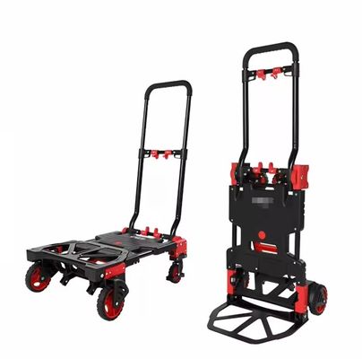Multi-function Convertible Hand Truck Folding Portable Trolley 2 In 1 150KG Shopping Trolleys Carton Shopping Cart Platf