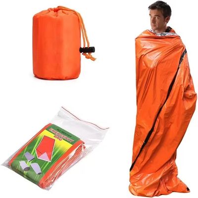 2024 Wholesale Compact Sack Waterproof Survival Bivy Thermal Emergency Sleeping Bags Emergency Rescue Equipment