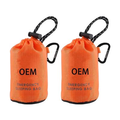 2024 Wholesale Compact Sack Waterproof Survival Bivy Thermal Emergency Sleeping Bags Emergency Rescue Equipment