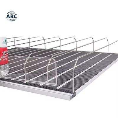 Automatic Fridge Auto Feed Spring Loaded Bottle Canned Drink Beverage Water Roller Glide Shelf Pusher System