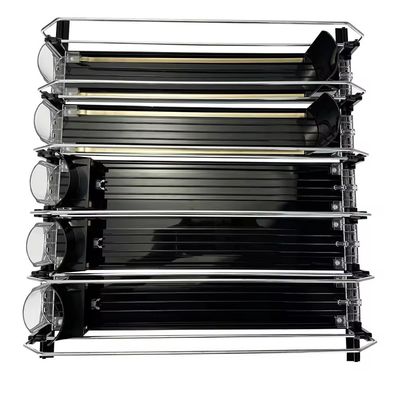 Soda Can Dispenser For Refrigerator , Roller Version Self-Sliding Drink Organizer For Fridge And Adjustable Width