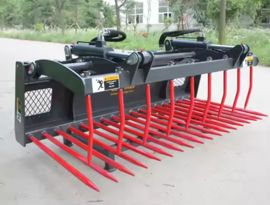 Farm-Oriented Grapple Fork For Agricultural Use For Skid Steer Loader And Wheel Loader