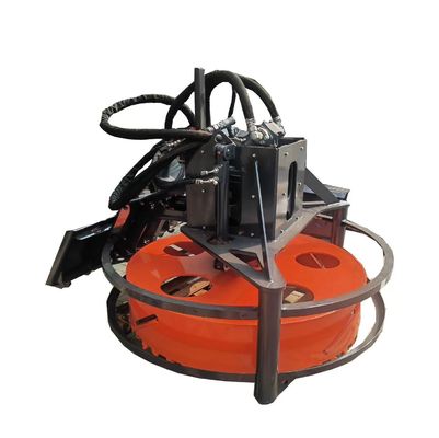Heavy-Duty Skid Steer Attachment Manhole Saw Light Well Cover Milling