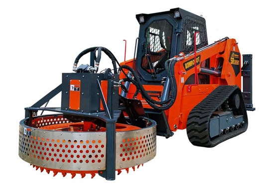 Heavy-Duty Skid Steer Attachment Manhole Saw Light Well Cover Milling