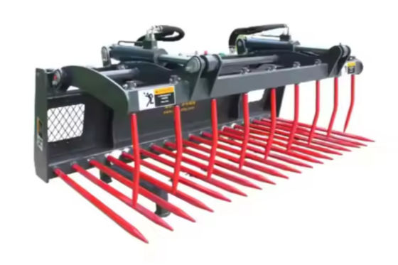 Farm-Oriented Grapple Fork For Agricultural Skid Steer Loader And Wheel Loader