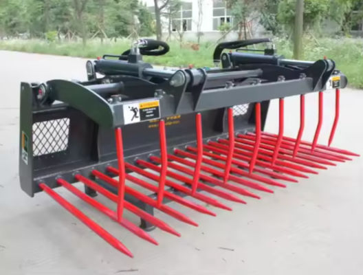Farm-Oriented Grapple Fork For Agricultural Skid Steer Loader And Wheel Loader