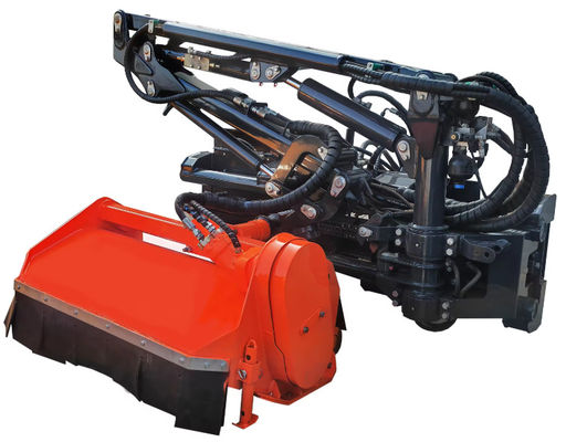 Ront / Rear Verge Flail Mower With Side Boom Arm For Skid Loader / Excavator / Tractors