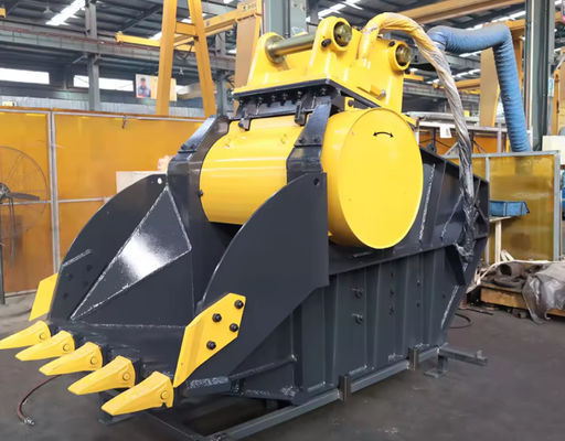 On-Site Recycling Machinery Bucket Crusher Excavator Concrete Jaw Crusher Bucket