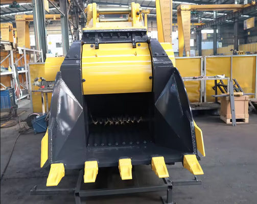 On-Site Recycling Machinery Bucket Crusher Excavator Concrete Jaw Crusher Bucket