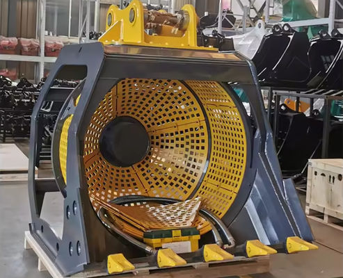 High Quality Excavator Attachment Sand Soil Screening Bucket Rotary Screening Bucket