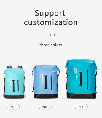 PVC Outdoor Sports Backpack 30L Waterproof Hiking Bag Heavy Duty Multi-functional Camping Hiking