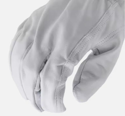 White 3M Thin Sulphate Lined Cow-grain Leather Lightweight Winter Working Leather Gloves