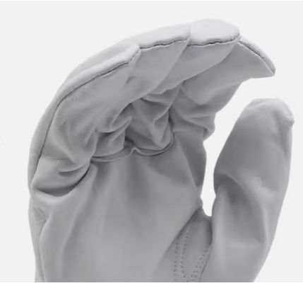 White 3M Thin Sulphate Lined Cow-grain Leather Lightweight Winter Working Leather Gloves