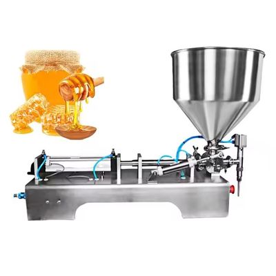 Semi Automatic Filling Machines Horizontal Small Machine Manual Dispense Cream Honey Machinery For Food Processing