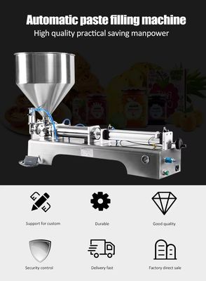 Semi Automatic Filling Machines Horizontal Small Machine Manual Dispense Cream Honey Machinery For Food Processing