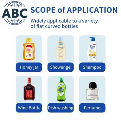 New Style Design 50Ml Refillable Home Aromatherapy Flat Glass Bottles Manual Flat Labeling Machine