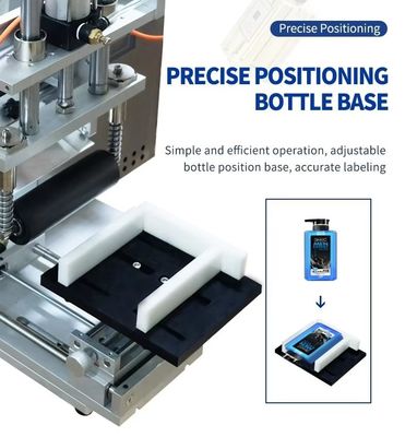 New Style Design 50Ml Refillable Home Aromatherapy Flat Glass Bottles Manual Flat Labeling Machine