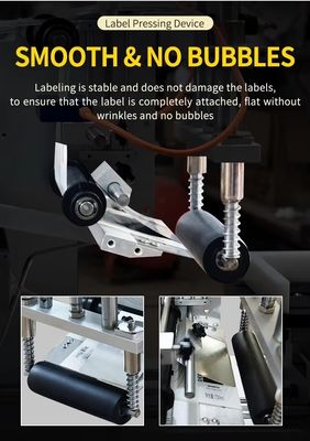 New Style Design 50Ml Refillable Home Aromatherapy Flat Glass Bottles Manual Flat Labeling Machine