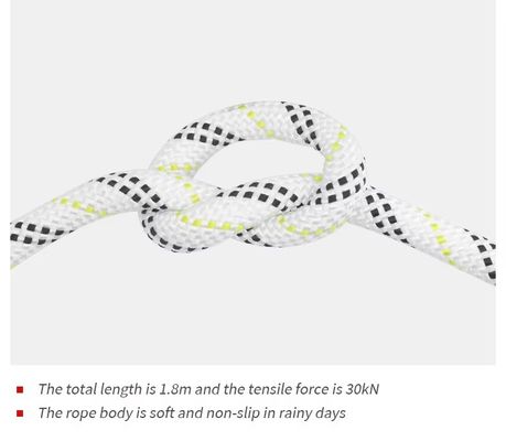 Customizable Outdoor Static Climbing Rope High Strength 12mm Diameter Polyester Rope For Camping