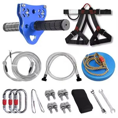 Adults And Children 6mm Outdoor Backyard Zip Line Kit Sports Safety Product