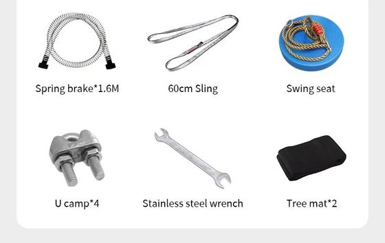 Adults And Children 6mm Outdoor Backyard Zip Line Kit Sports Safety Product