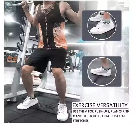 45 Degree Rubber Squat Wedges Block Non-Slip Squat Ramp And Slant Board For Full Motion Squat Exercise