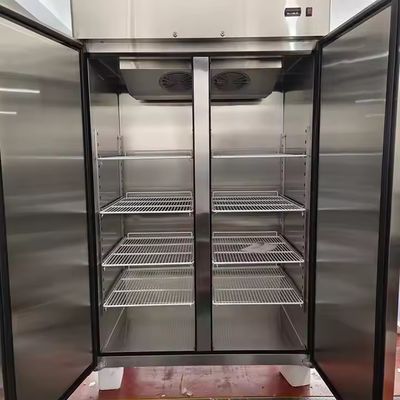 Commercial Restaurant Kitchen Refrigerator Equipment Stainless Steel Combined Upright Display Chiller Freezer
