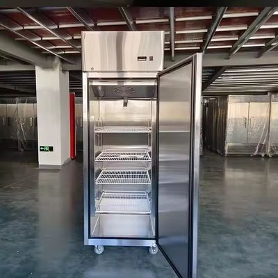 Commercial Restaurant Kitchen Refrigerator Equipment Stainless Steel Combined Upright Display Chiller Freezer