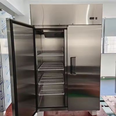 Commercial Restaurant Kitchen Refrigerator Equipment Stainless Steel Combined Upright Display Chiller Freezer