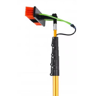 7.3 Meters Window Cleaning Equipment Aluminum Long Reach Water Fed Pole Solar Panel Cleaning Brush For Household