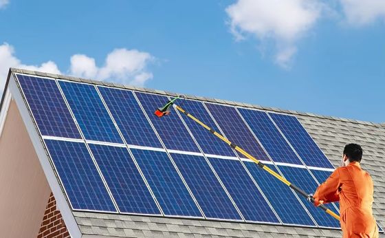 7.3 Meters Window Cleaning Equipment Aluminum Long Reach Water Fed Pole Solar Panel Cleaning Brush For Household
