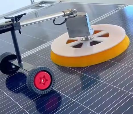 Solar Panel Cleaning Brush With Handheld Telescopic Pole For Rooftop Photovoltaic Cleaning