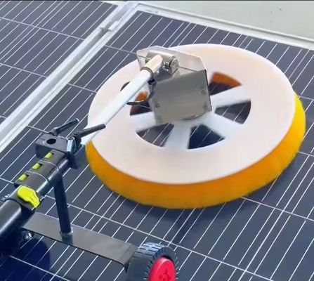 Solar Panel Cleaning Brush With Handheld Telescopic Pole For Rooftop Photovoltaic Cleaning