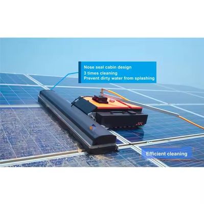Anti-fall Logo Customized Machine For Solar Power Panel Cleaning Brush Robot Automatic