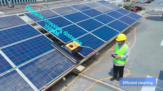 Anti-fall Logo Customized Machine For Solar Power Panel Cleaning Brush Robot Automatic