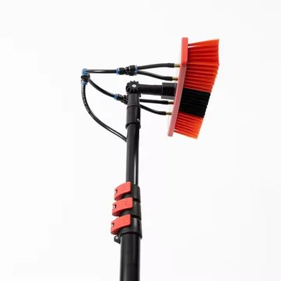 Custom 12-36ft Aluminum Telescopic Water Fed Pole Kit Solar Panel Cleaning Brush Window Washing System With Portable Water Tank