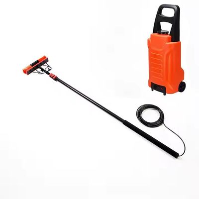 Custom 12-36ft Aluminum Telescopic Water Fed Pole Kit Solar Panel Cleaning Brush Window Washing System With Portable Water Tank