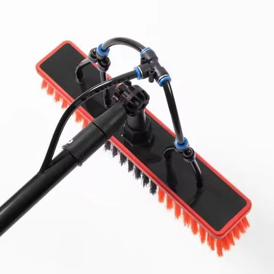 Custom 12-36ft Aluminum Telescopic Water Fed Pole Kit Solar Panel Cleaning Brush Window Washing System With Portable Water Tank