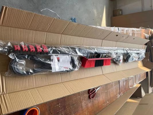Custom 12-36ft Aluminum Telescopic Water Fed Pole Kit Solar Panel Cleaning Brush Window Washing System With Portable Water Tank